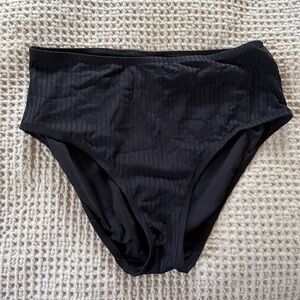 Kona Sol Classic Black High Waisted Swim Bottom